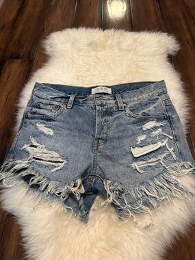 Free People distressed shorts